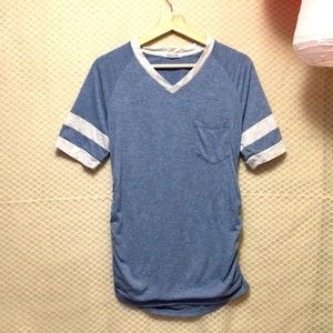 Blue Jersey maternity t-shirt